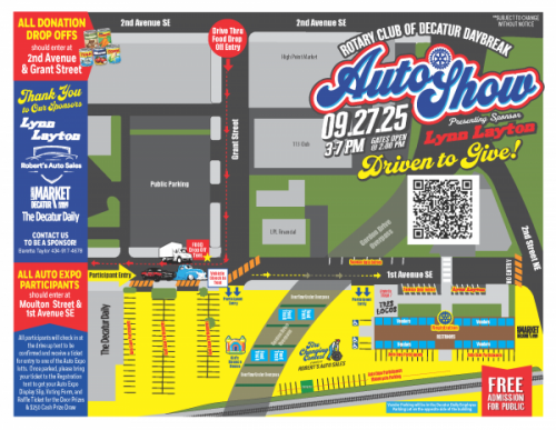 Driven to Give Event Map